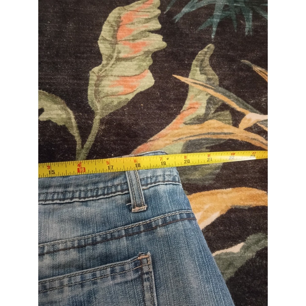 Vintage 90s Y2K Faded Glory Mini Jean Skirt Skirt Denim Women's 18 Paisley... - Picture 6 of 7